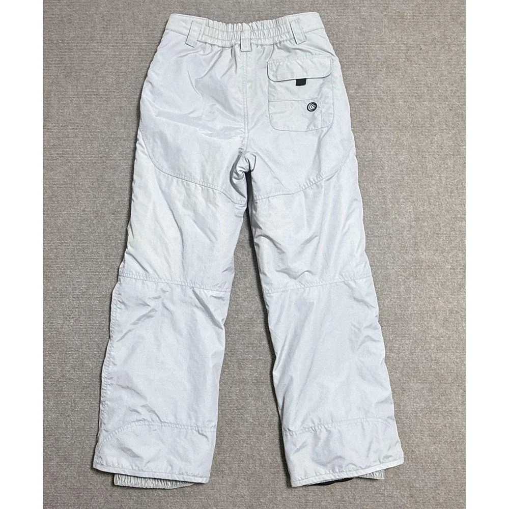 Columbia Ski Snow Pants Youth 14-16 Gray Insulated Nylon Convert Winter‎ Outdoor